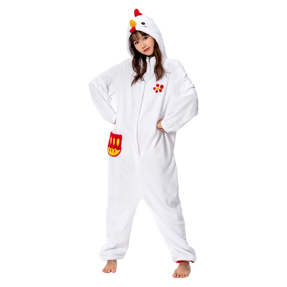 OLAOLA Unisex Adult Plush Chick Animals Onesie Pajamas Warm Home One-Piece Sleepwear sold by OLAOLA product image thumbnail 5