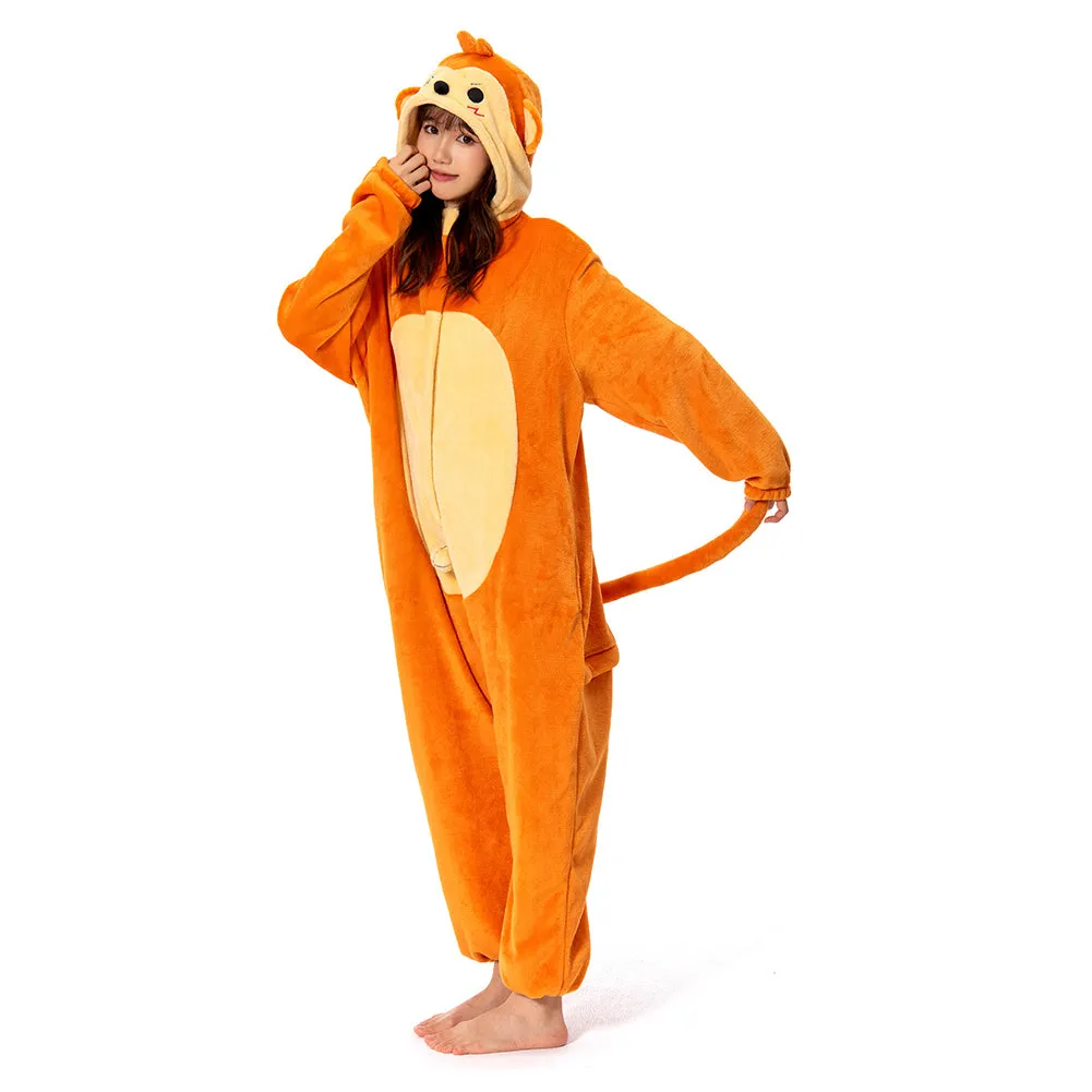 OLAOLA Unisex Adult Plush Monkey Animals Onesie Pajamas Warm Home One-Piece Sleepwear sold by OLAOLA product image thumbnail 3