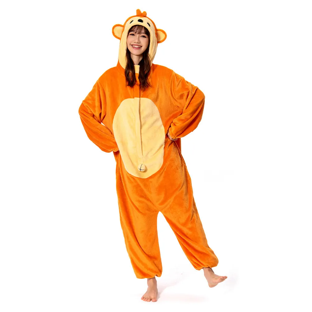 OLAOLA Unisex Adult Plush Monkey Animals Onesie Pajamas Warm Home One-Piece Sleepwear sold by OLAOLA