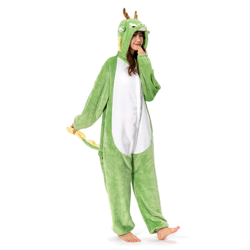 OLAOLA Unisex Adult Plush Oriental Dragon Animals Onesie Pajamas Warm Home One-Piece Sleepwear sold by OLAOLA product image thumbnail 5