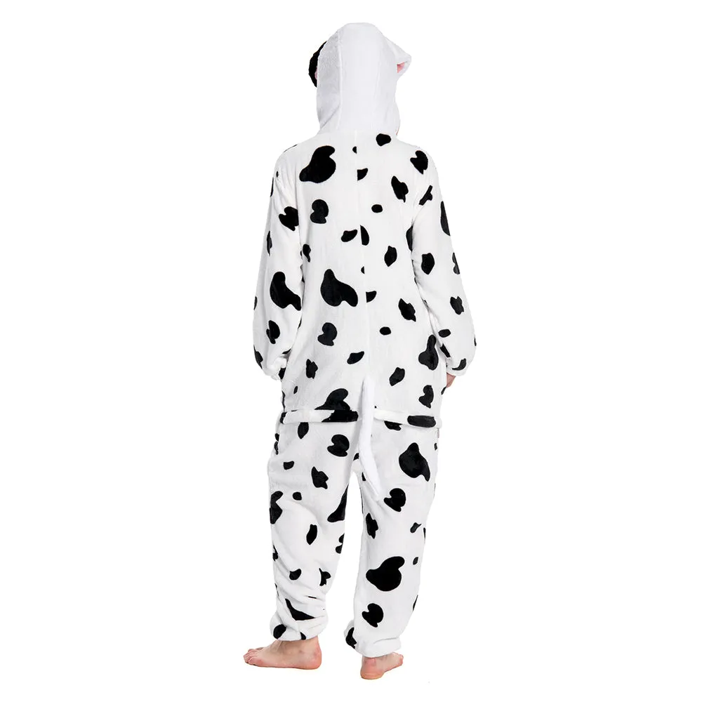 OLAOLA Unisex Adult Plush Spotty Dog Animals Onesie Pajamas Warm Home One-Piece Sleepwear sold by OLAOLA product image thumbnail 2