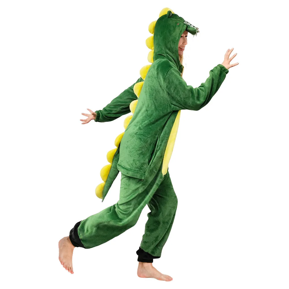 OLAOLA Unisex Adult Plush Crocodile Animals Onesie Pajamas Warm Home One-Piece Sleepwear sold by OLAOLA product image thumbnail 4