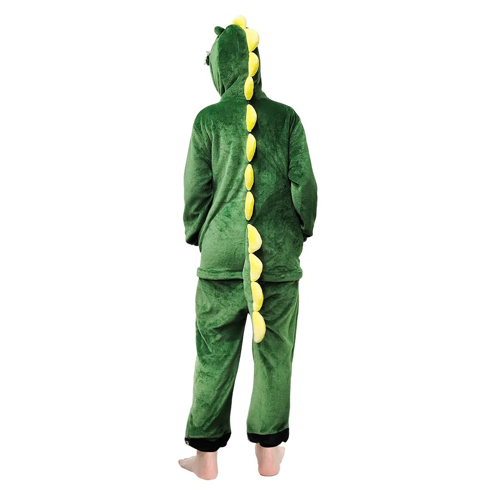OLAOLA Unisex Adult Plush Crocodile Animals Onesie Pajamas Warm Home One-Piece Sleepwear sold by OLAOLA product image thumbnail 2
