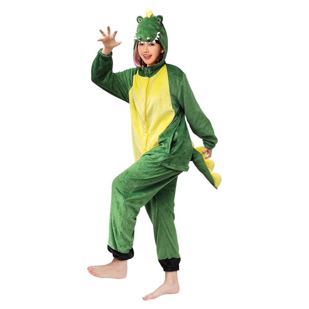 OLAOLA Unisex Adult Plush Crocodile Animals Onesie Pajamas Warm Home One-Piece Sleepwear sold by OLAOLA product image thumbnail 3