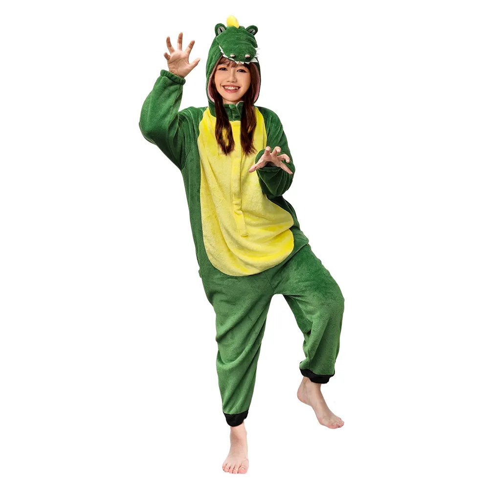 OLAOLA Unisex Adult Plush Crocodile Animals Onesie Pajamas Warm Home One-Piece Sleepwear sold by OLAOLA