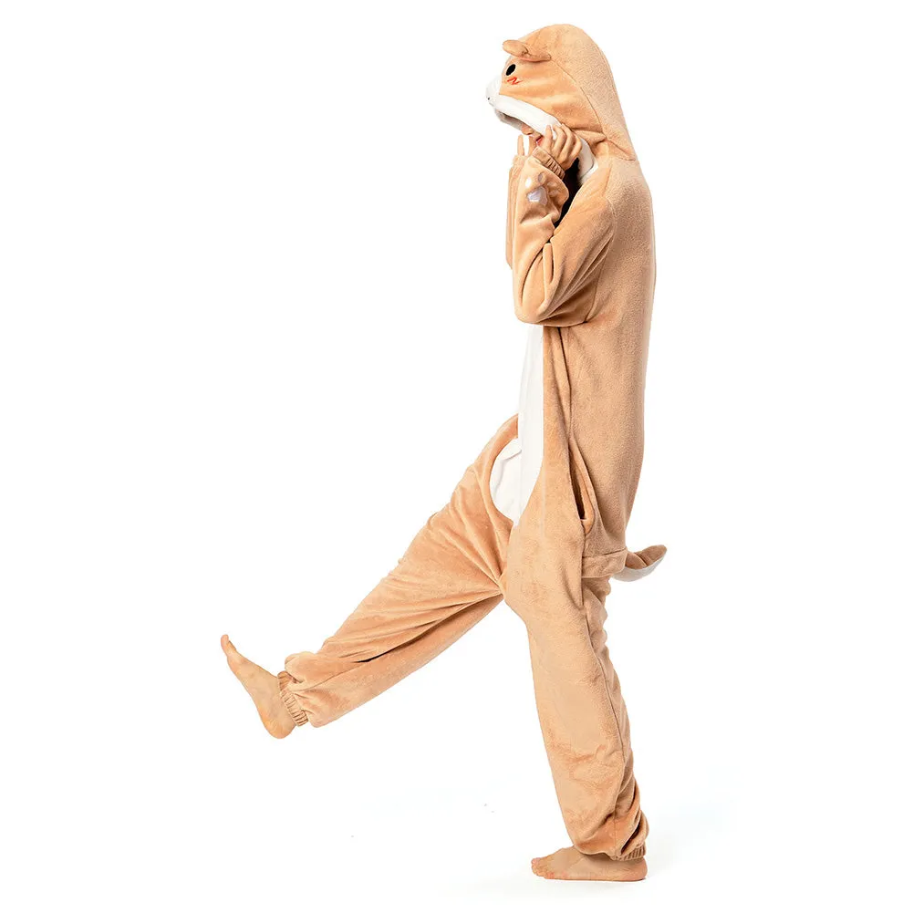 OLAOLA Unisex Adult Plush Shiba Inu Animals Onesie Pajamas Warm Home One-Piece Sleepwear sold by OLAOLA product image thumbnail 3