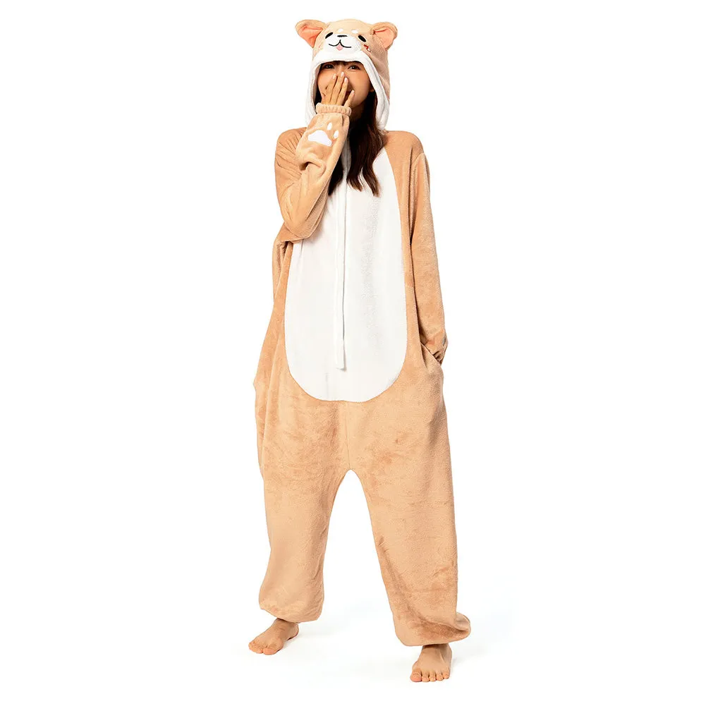 OLAOLA Unisex Adult Plush Shiba Inu Animals Onesie Pajamas Warm Home One-Piece Sleepwear sold by OLAOLA product image thumbnail 5