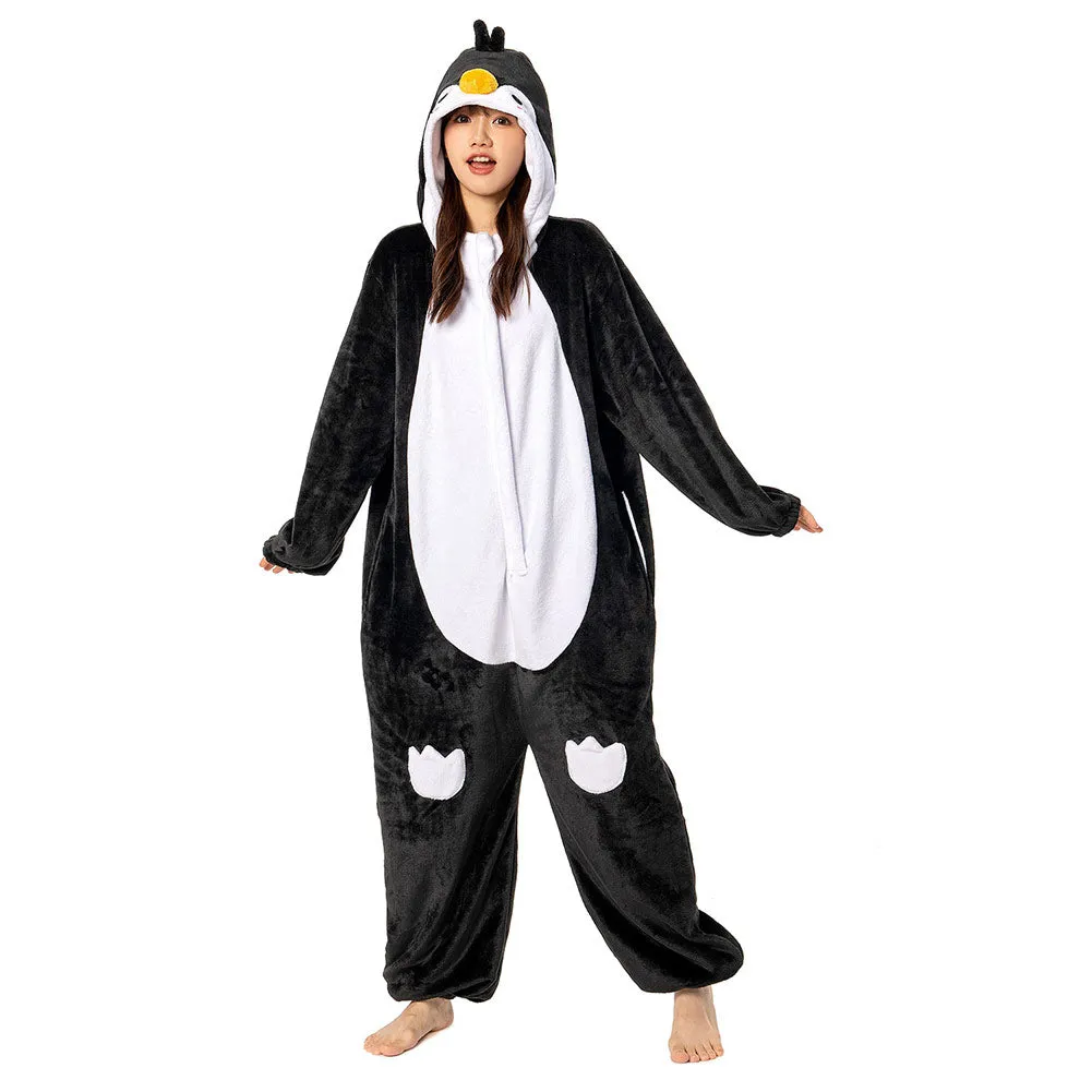 OLAOLA Unisex Adult Plush Penguin Animals Onesie Pajamas Warm Home One-Piece Sleepwear sold by OLAOLA
