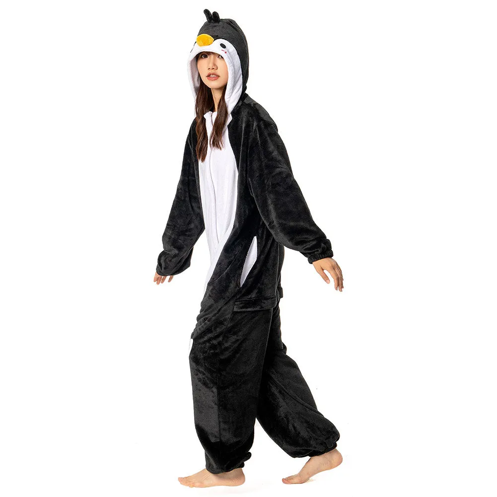 OLAOLA Unisex Adult Plush Penguin Animals Onesie Pajamas Warm Home One-Piece Sleepwear sold by OLAOLA product image thumbnail 5