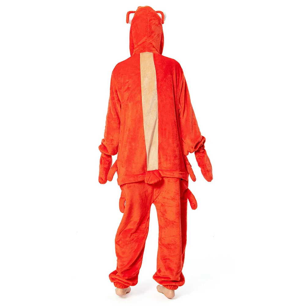 OLAOLA Unisex Adult Plush Crayfish Animals Onesie Pajamas Warm Home One-Piece Sleepwear sold by OLAOLA product image thumbnail 2