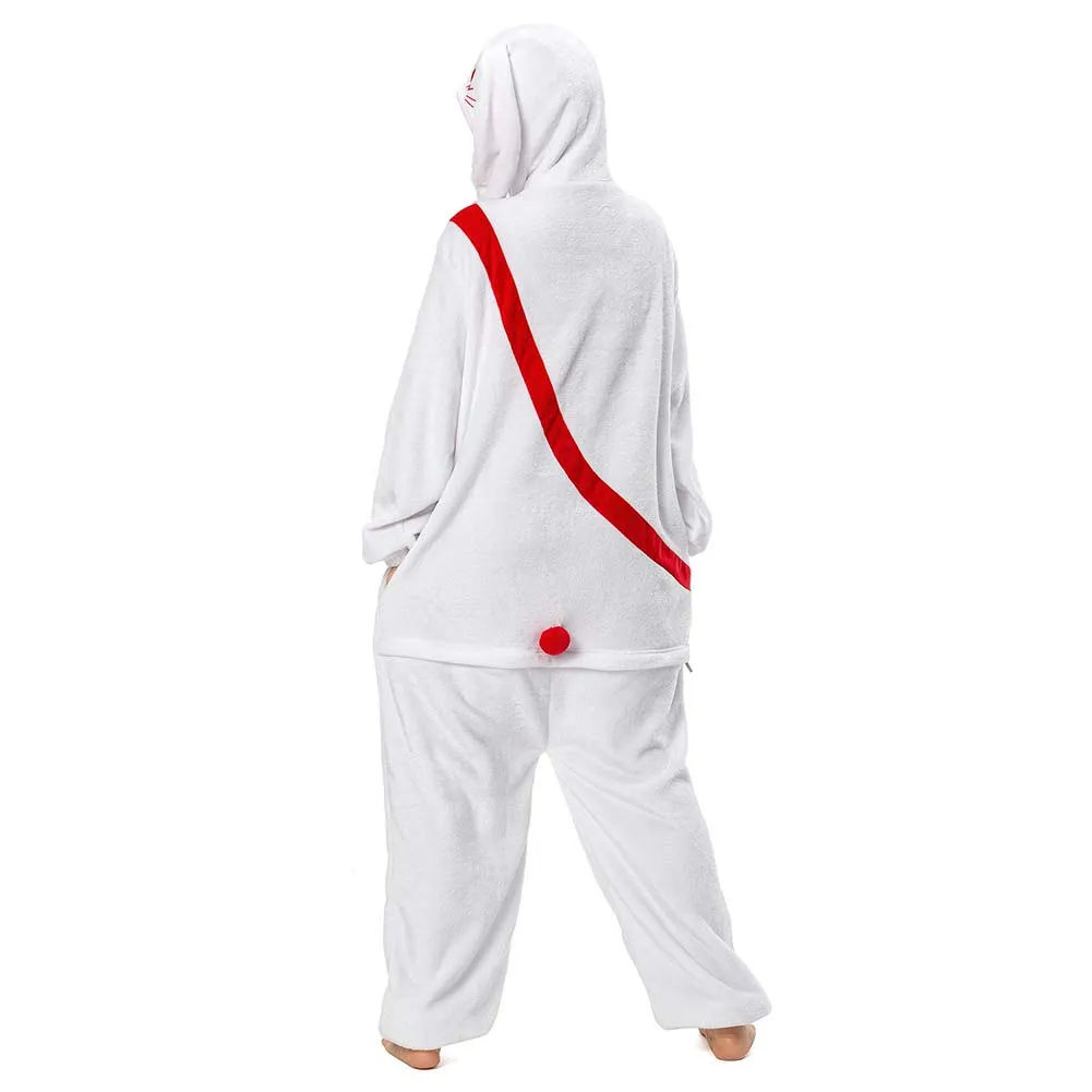 OLAOLA Unisex Adult Plush White Rabbit Animals Onesie Pajamas Warm Home One-Piece Sleepwear sold by OLAOLA product image thumbnail 2