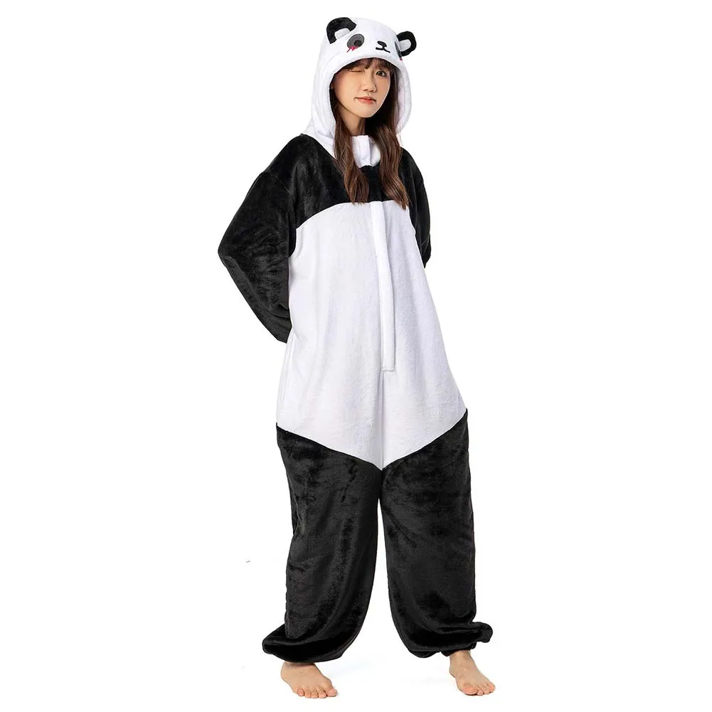 OLAOLA Unisex Adult Plush Giant Panda Animals Onesie Pajamas Warm Home One-Piece Sleepwear sold by OLAOLA product image thumbnail 4