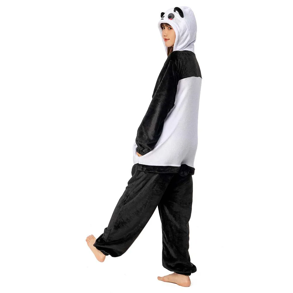 OLAOLA Unisex Adult Plush Giant Panda Animals Onesie Pajamas Warm Home One-Piece Sleepwear sold by OLAOLA product image thumbnail 5