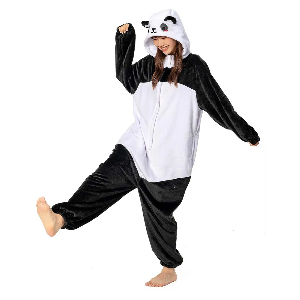 OLAOLA Unisex Adult Plush Giant Panda Animals Onesie Pajamas Warm Home One-Piece Sleepwear sold by OLAOLA product image thumbnail 3