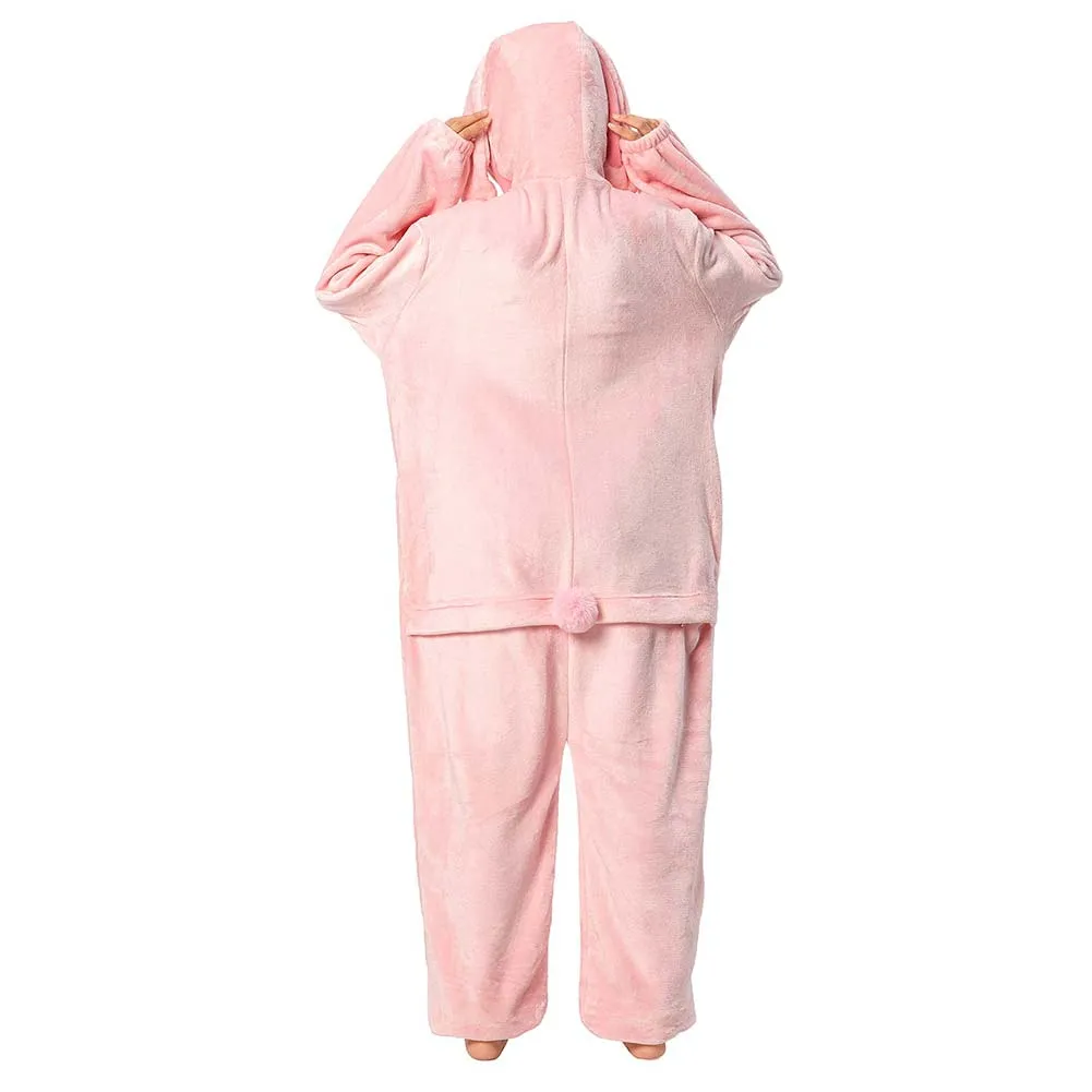 OLAOLA Unisex Adult Plush Easter Bunny Animals Onesie Pajamas Warm Home One-Piece Sleepwear Rabbit Homewear sold by OLAOLA product image thumbnail 3