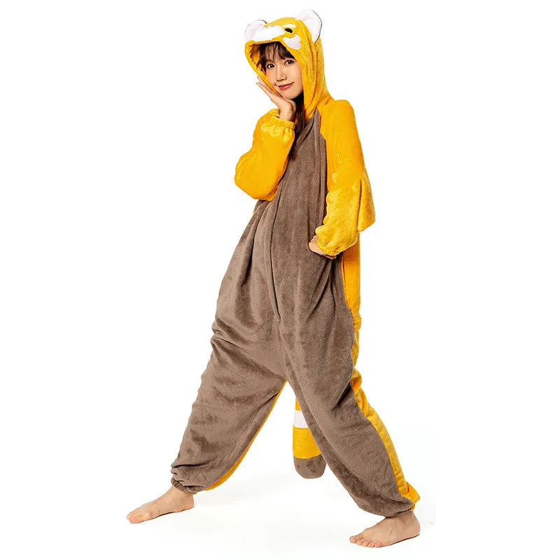OLAOLA Red Panda Onesie Pajamas for Adults Unisex Plush Animal One-Piece Sleepwear Warm Cozy Costume Home Loungewear sold by OLAOLA product image thumbnail 5