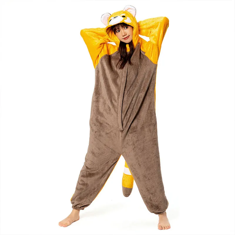 OLAOLA Red Panda Onesie Pajamas for Adults Unisex Plush Animal One-Piece Sleepwear Warm Cozy Costume Home Loungewear sold by OLAOLA product image thumbnail 3