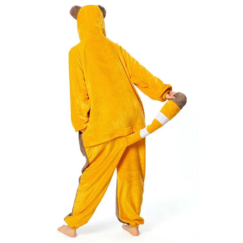 OLAOLA Red Panda Onesie Pajamas for Adults Unisex Plush Animal One-Piece Sleepwear Warm Cozy Costume Home Loungewear sold by OLAOLA product image thumbnail 2