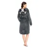 OLAOLA Women Adult Raccoon Animal Onesie Plush Bathrobe Soft Flannel Warm Home Robe sold by OLAOLA