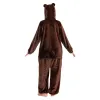 OLAOLA Unisex Adult Plush Brown Bear Animals Onesie Pajamas Warm Home One-Piece Sleepwear sold by OLAOLA