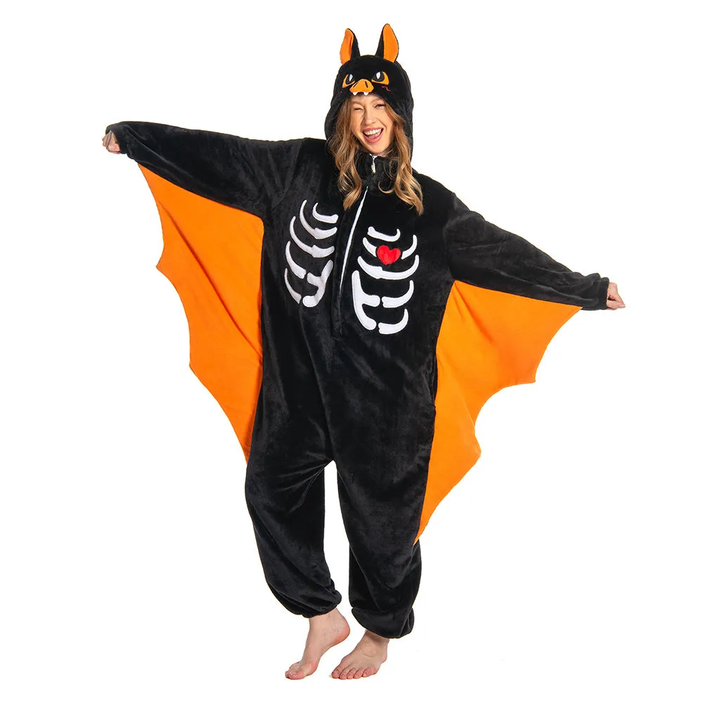 OLAOLA Unisex Adult Plush Bat Animals Onesie Pajamas Warm Home One-Piece Sleepwear sold by OLAOLA