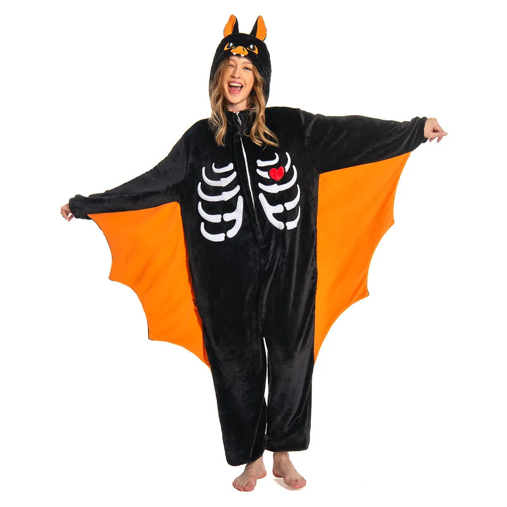 OLAOLA Unisex Adult Plush Bat Animals Onesie Pajamas Warm Home One-Piece Sleepwear sold by OLAOLA product image thumbnail 3