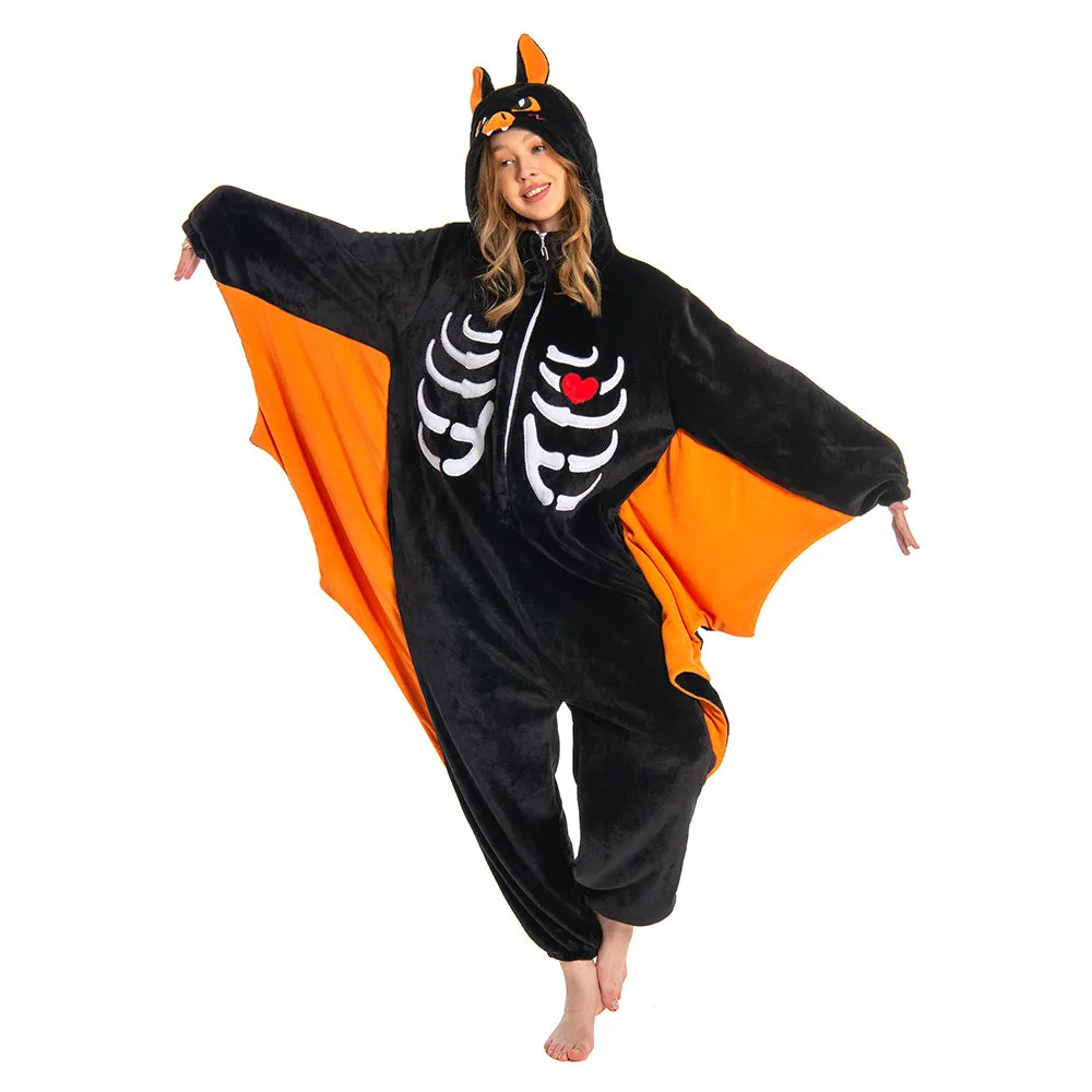 OLAOLA Unisex Adult Plush Bat Animals Onesie Pajamas Warm Home One-Piece Sleepwear sold by OLAOLA product image thumbnail 5