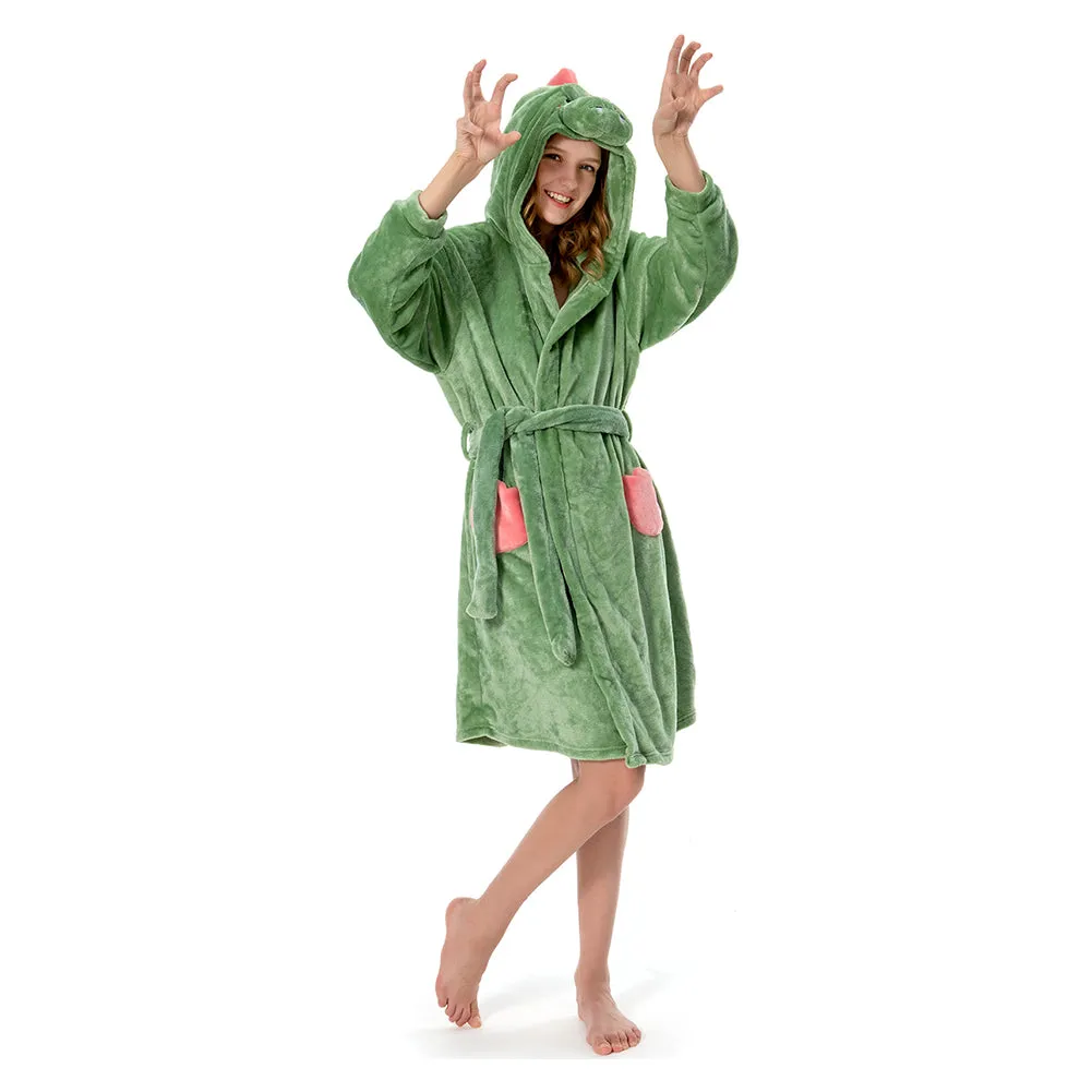 OLAOLA Women Adult Dinosaurs Animal Onesie Plush Bathrobe Soft Flannel Warm Home Robe sold by OLAOLA