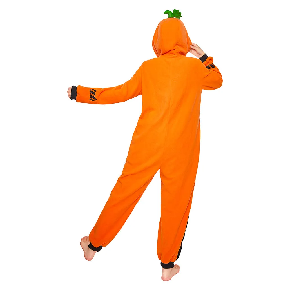 OLAOLA Pumpkin Flannel Pajamas Plush Food Onesie Adult Soft Sleepwear Christmas Carnival Party Suit sold by OLAOLA product image thumbnail 2