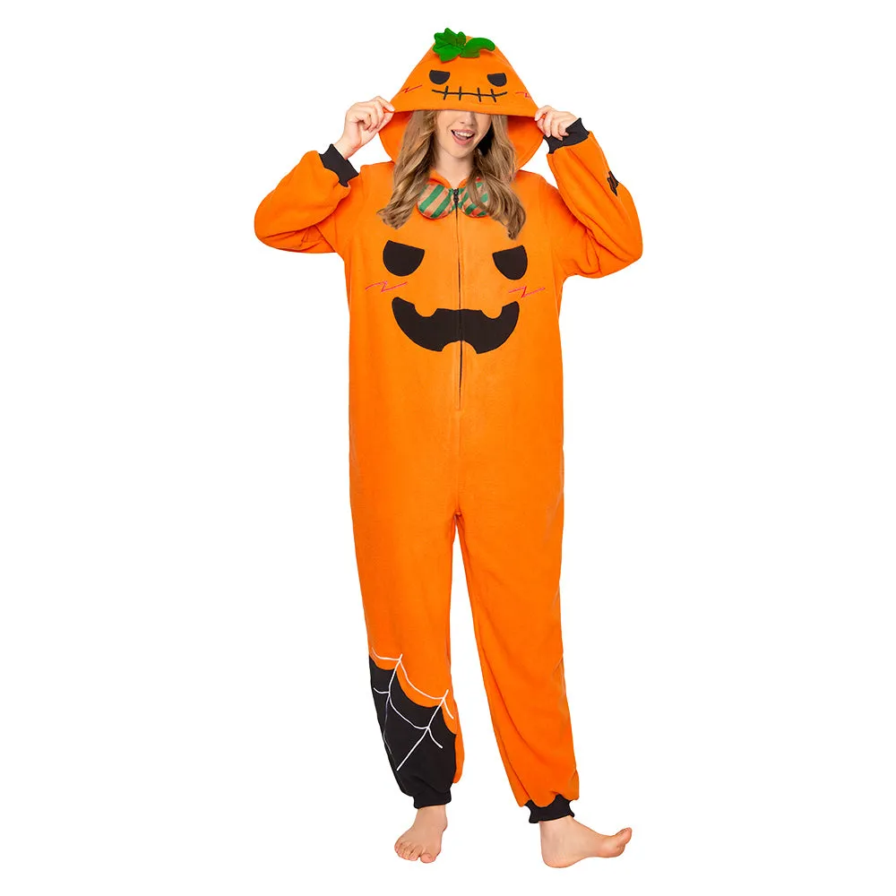 OLAOLA Pumpkin Flannel Pajamas Plush Food Onesie Adult Soft Sleepwear Christmas Carnival Party Suit sold by OLAOLA product image thumbnail 4