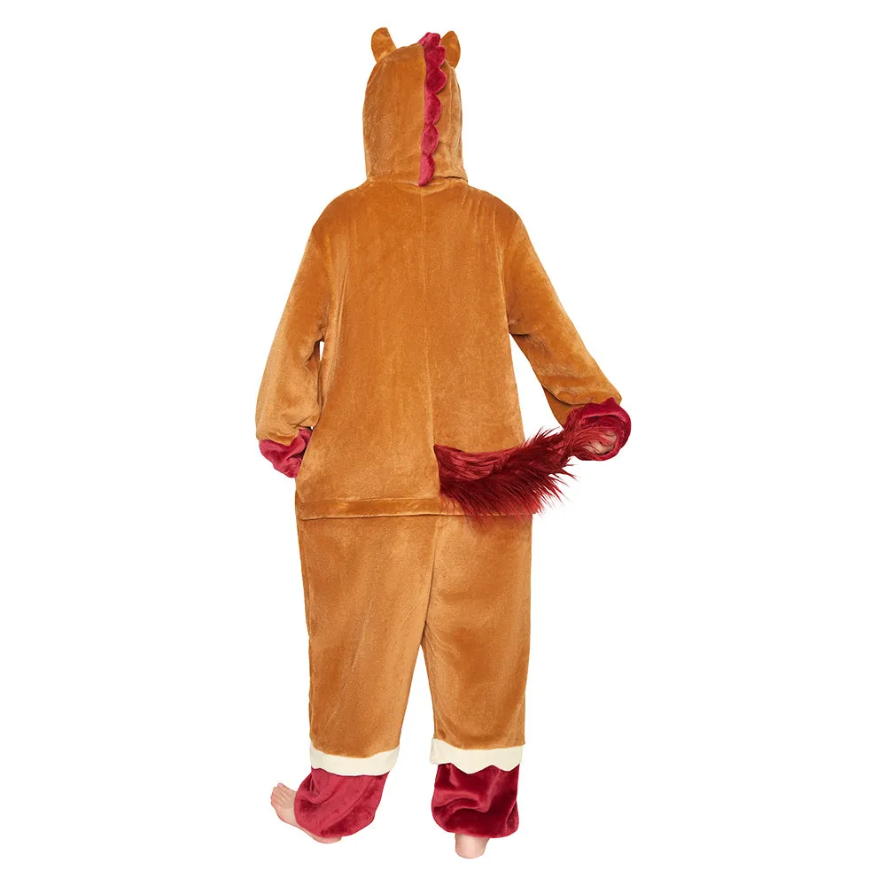 OLAOLA Zodiac Horse Pyjamas Unisex Adult Plush Animals Onesie Christmas Pajamas Warm Home One-Piece Sleepwear sold by OLAOLA product image thumbnail 2