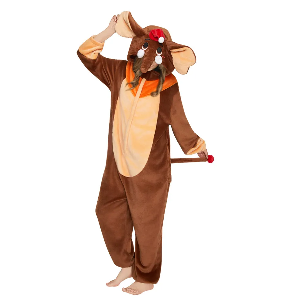 OLAOLA Elephant Pajamas Animals Onesie Plush Warm Home One Piece For Adult Unisex Halloween Costume sold by OLAOLA product image thumbnail 5