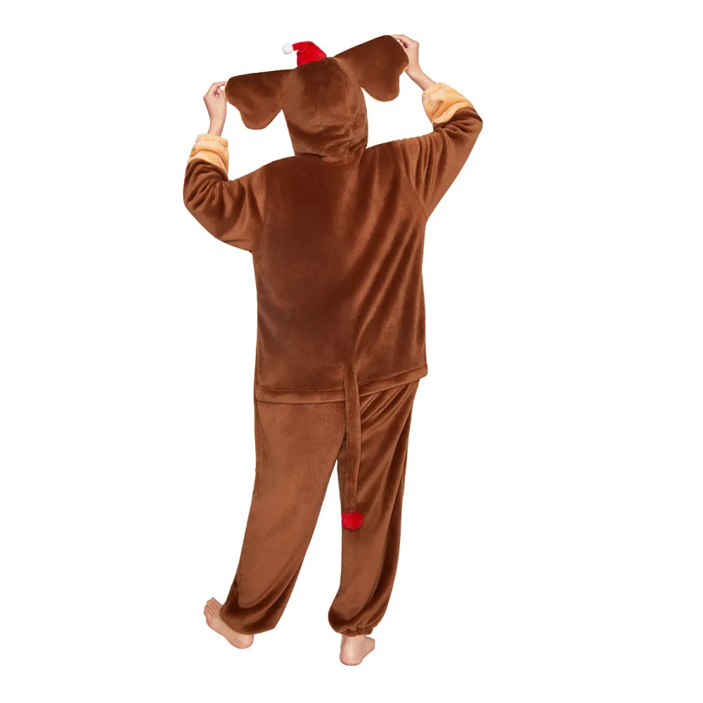 OLAOLA Elephant Pajamas Animals Onesie Plush Warm Home One Piece For Adult Unisex Halloween Costume sold by OLAOLA product image thumbnail 2