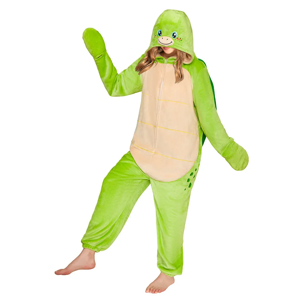 OLAOLA Sea Turtle Pajamas Animals Onesie Plush Warm Home One Piece For Adult Unisex Halloween Costume sold by OLAOLA product image thumbnail 5