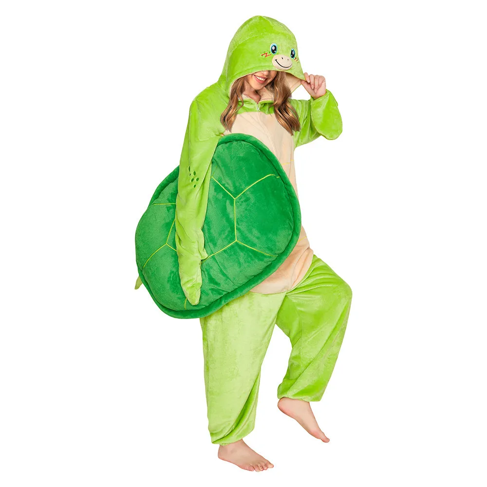 OLAOLA Sea Turtle Pajamas Animals Onesie Plush Warm Home One Piece For Adult Unisex Halloween Costume sold by OLAOLA product image thumbnail 3