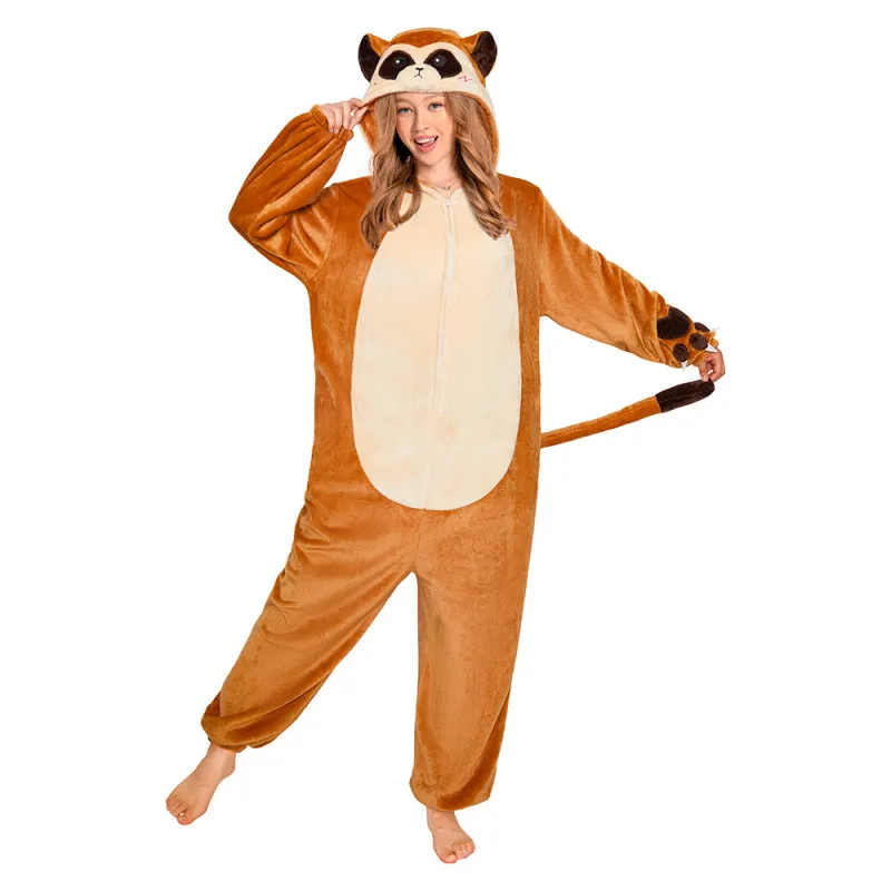 OLAOLA Meerkat Pajamas Animals Onesie Plush Warm Home One Piece For Adult Unisex Halloween Costume sold by OLAOLA