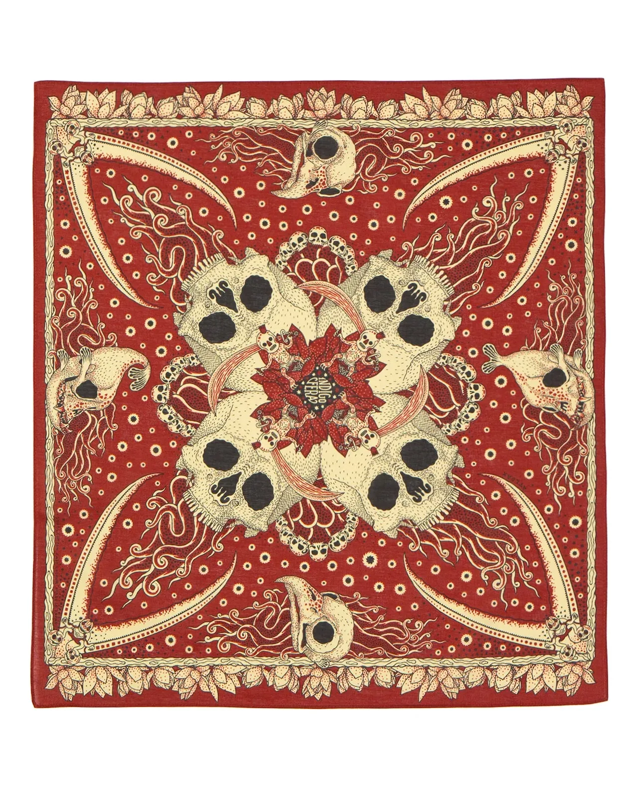 Indigofera Skull Bandana sold by Private & Co.