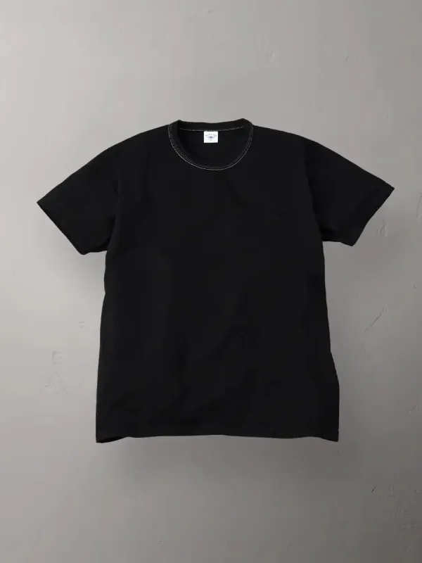 The Flat Head - Plain Tee Black [FN-THC-101] sold by Private & Co.