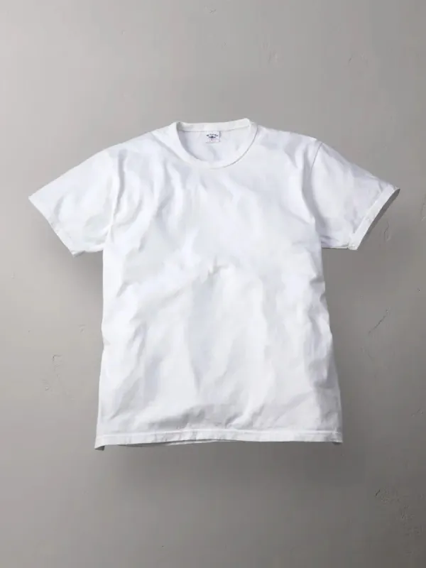 The Flat Head - Plain Tee White [FN-THC-101] sold by Private & Co.