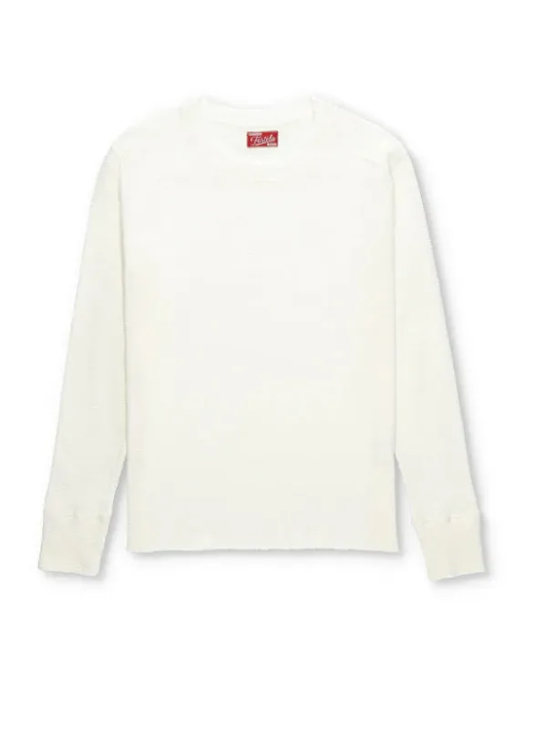 Fortela Waffle T-Shirt - Off White [CDX55] sold by Private & Co.