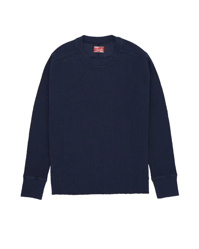 Fortela Waffle T-Shirt - Navy [CDX55] sold by Private & Co.