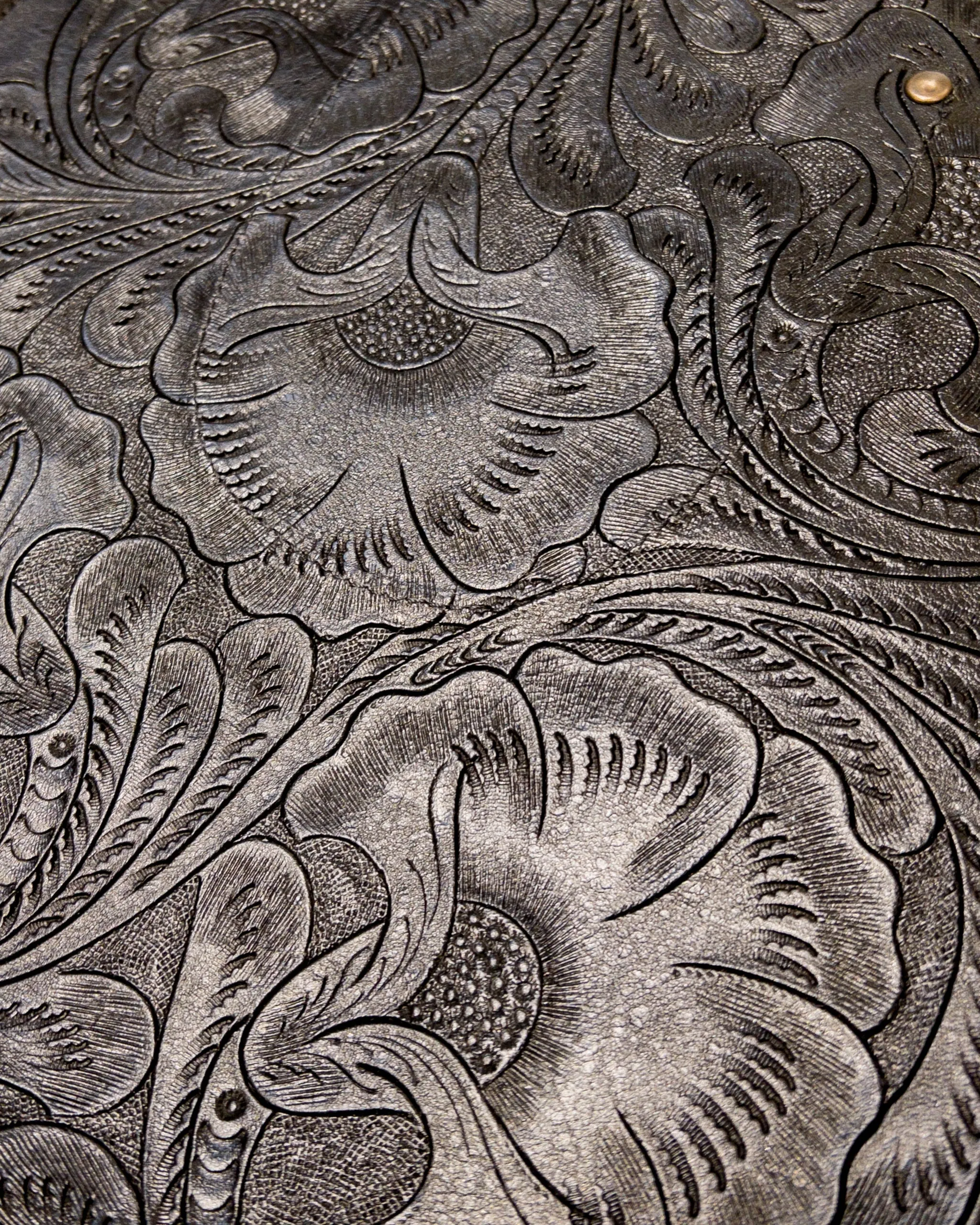 Wythe Western Tooled Leather Bag - Black sold by Private & Co. product image thumbnail 2