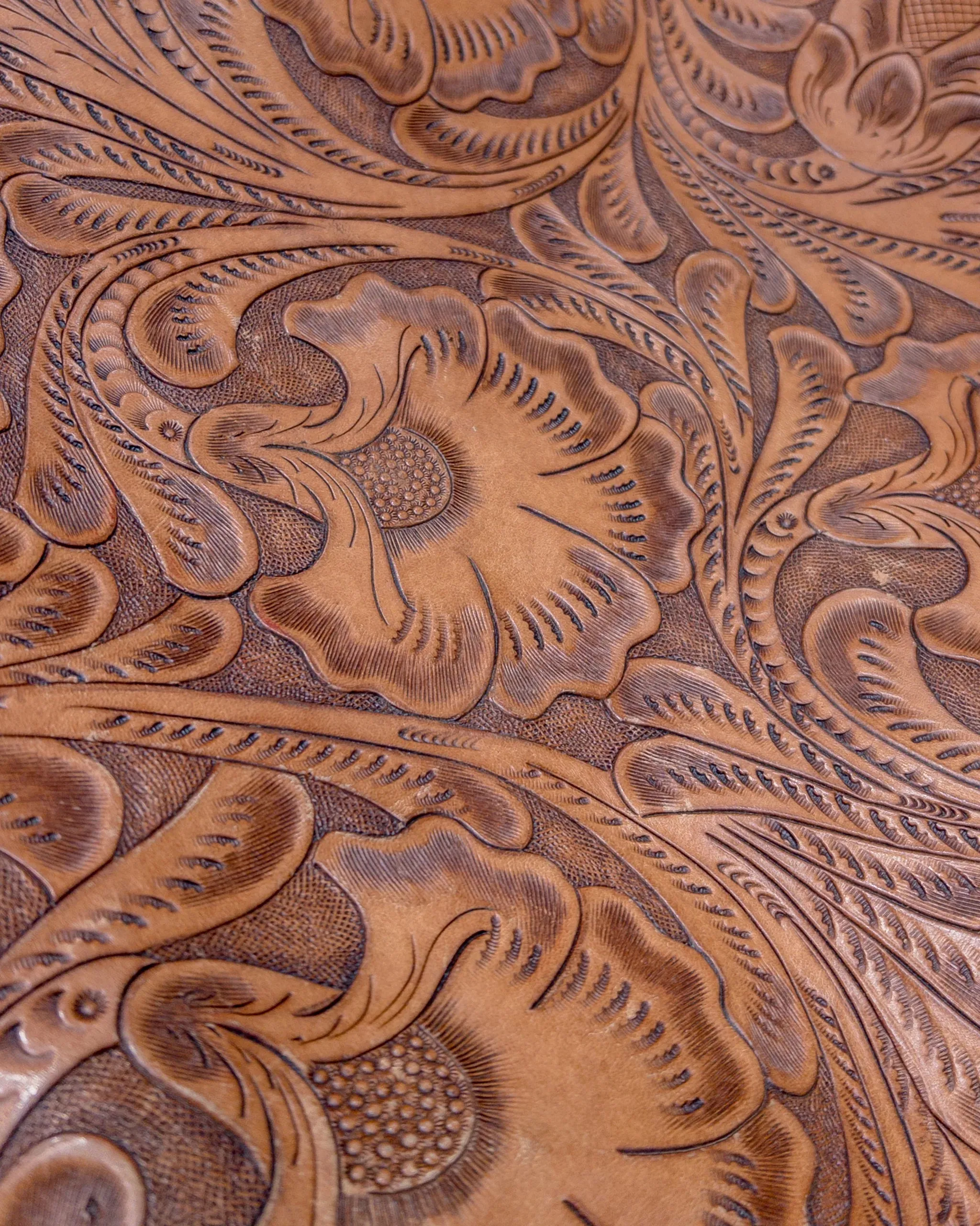 Wythe Western Tooled Leather Bag - Brown sold by Private & Co. product image thumbnail 2