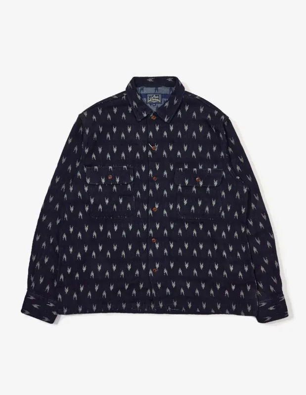 Studio D'Artisan Yagasuri Indigo Sashiko Shirt -Indigo [5712] sold by Private & Co.