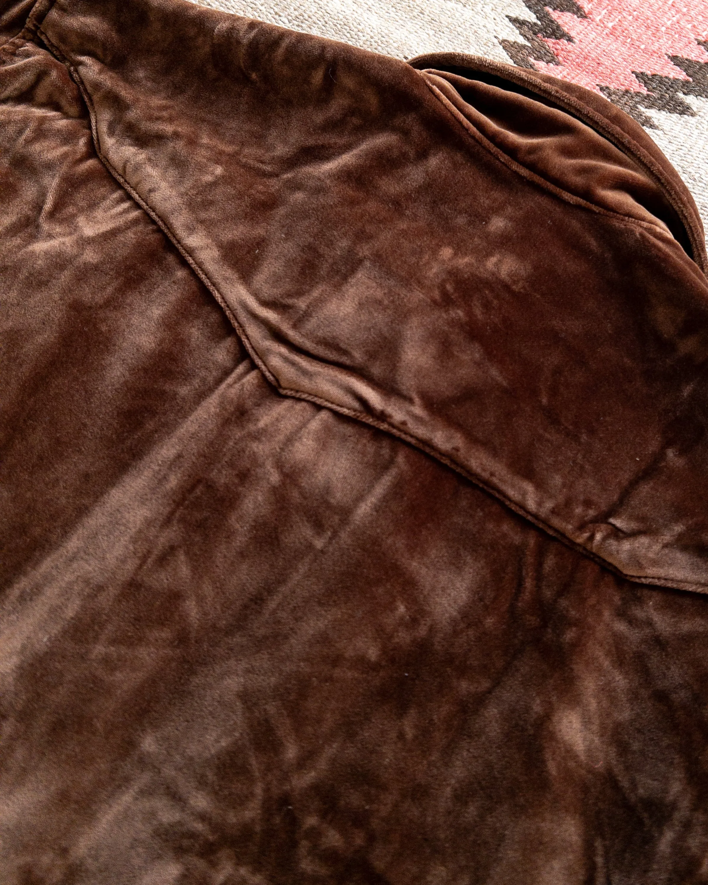 Wythe Velvet Pearlsnap Shirt - Chocolate Brown sold by Private & Co. product image thumbnail 2