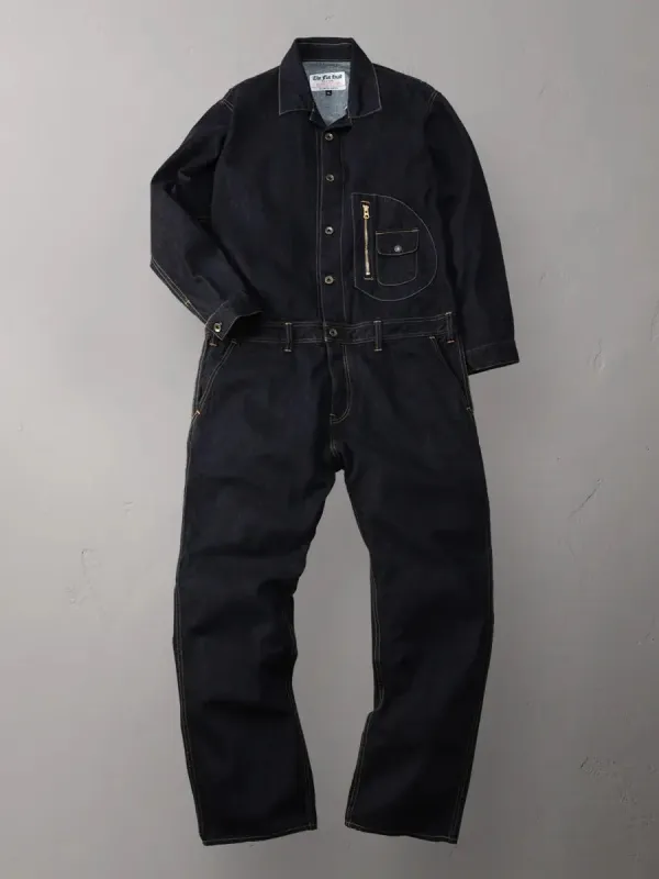 The Flat Head Denim Jumpsuit [FN-OJ-JS003] sold by Private & Co.