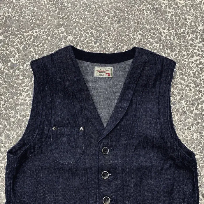 Graph Zero Shawl Collar Vest sold by Private & Co. product image thumbnail 2