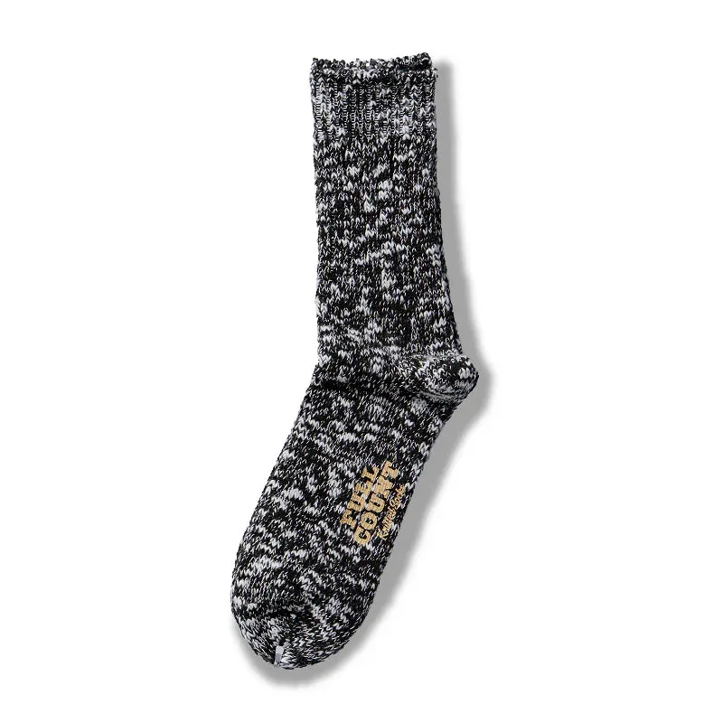 Full Count Mix Socks [6110-2] - Black sold by Private & Co.