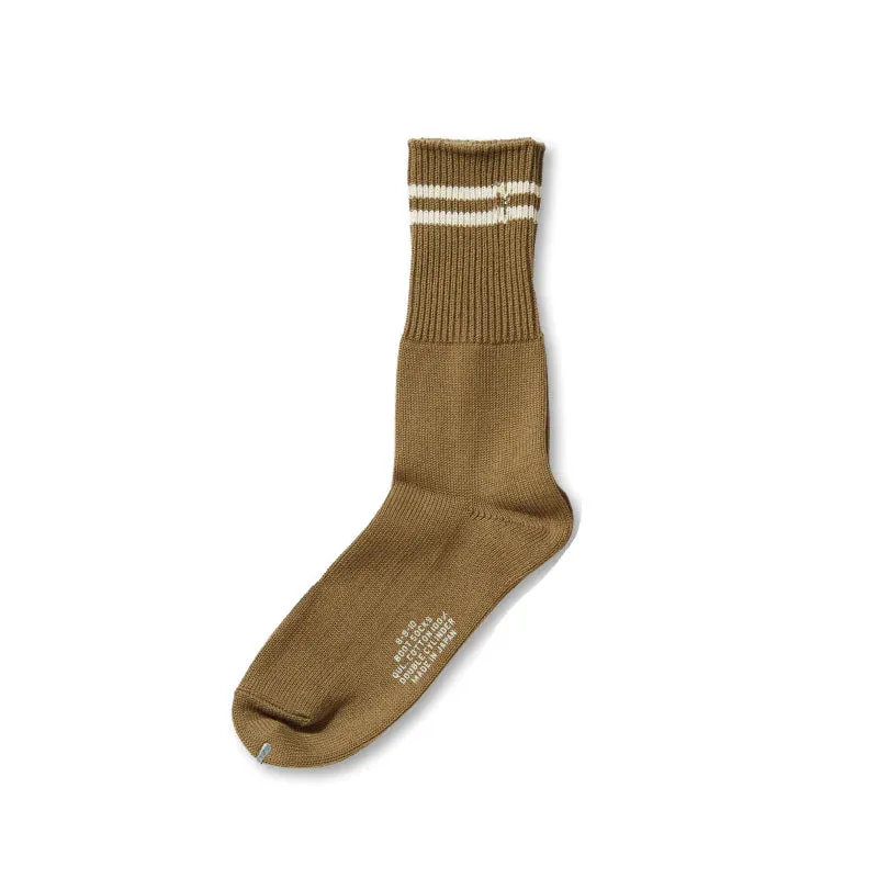 Full Count Military Socks [6110] - Khaki sold by Private & Co.