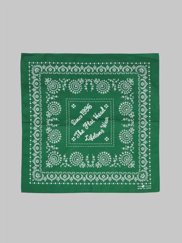 The Flat Head Bandana FN-GB-001 - Green sold by Private & Co.
